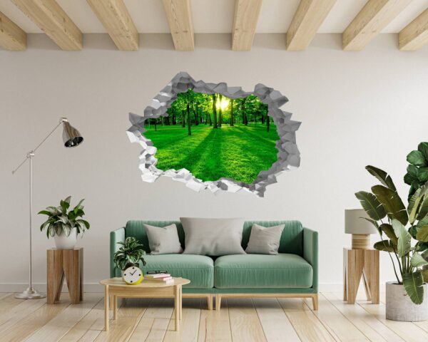 Forest Wall Sticker - Peel and Stick Wall Decal, Vinyl Wall Decal ,Nature Wall Sticker, Wall Decor for Bedroom, Easy To apply, Wall Decor, Living Room Wall Sticker