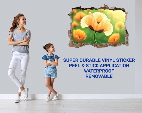 Wall Sticker Forest - Flower Wall Decal, Self Adhesive, Removable Vinyl, Easy to Install, Wall Decoration, Flower Wall Mural