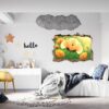 Wall Sticker Forest - Flower Wall Decal, Self Adhesive, Removable Vinyl, Easy to Install, Wall Decoration, Flower Wall Mural