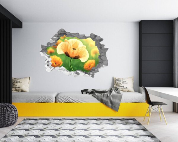 Wall Sticker Forest - Flower Wall Decal, Self Adhesive, Removable Vinyl, Easy to Install, Wall Decoration, Flower Wall Mural