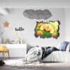 Wall Sticker Forest - Flower Wall Decal, Self Adhesive, Removable Vinyl, Easy to Install, Wall Decoration, Flower Wall Mural