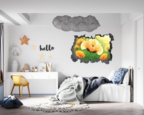 Wall Sticker Forest - Flower Wall Decal, Self Adhesive, Removable Vinyl, Easy to Install, Wall Decoration, Flower Wall Mural