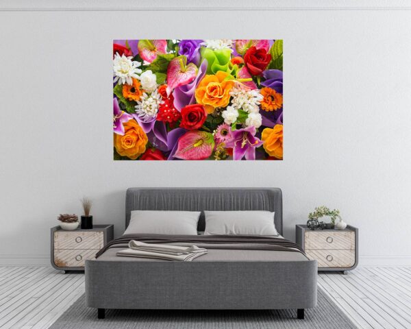 Wall Flower Sicker - Flower Wall Decal, Peel and Sick, Removable Vinyl, Easy to Install, Wall Decor, Flower Wall Mural