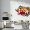 Wall Flower Sicker - Flower Wall Decal, Peel and Sick, Removable Vinyl, Easy to Install, Wall Decor, Flower Wall Mural