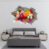 Wall Flower Sicker - Flower Wall Decal, Peel and Sick, Removable Vinyl, Easy to Install, Wall Decor, Flower Wall Mural