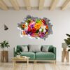 Wall Flower Sicker - Flower Wall Decal, Peel and Sick, Removable Vinyl, Easy to Install, Wall Decor, Flower Wall Mural