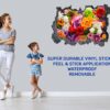 Wall Flower Sicker - Flower Wall Decal, Peel and Sick, Removable Vinyl, Easy to Install, Wall Decor, Flower Wall Mural