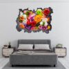 Wall Flower Sicker - Flower Wall Decal, Peel and Sick, Removable Vinyl, Easy to Install, Wall Decor, Flower Wall Mural