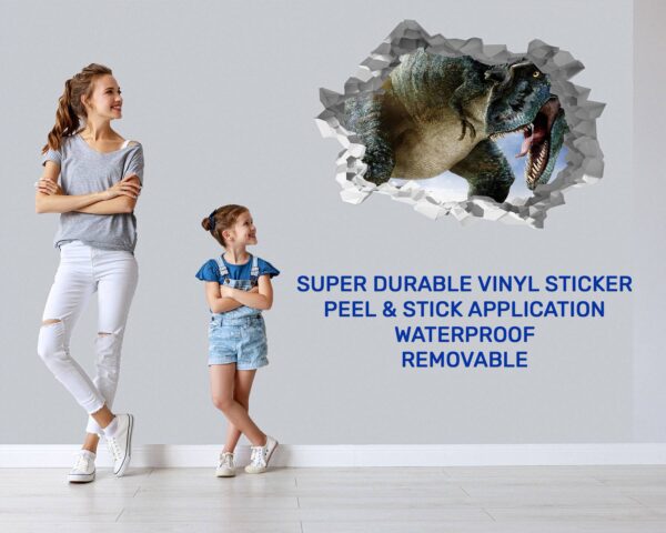 Dinosaur Wall Sticker - Removable Wall Sticker, Dinosaur Wall Decoration, Wall Sticker Nursery, Wall Sticker Vinyl, Waterproof