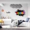 Mermaid Wall Decal - Fantasy Wall Art, Removable Wall Sticker, Wall Vinyl Sticker, Peel and Stick Wall Decal, Wall Sticker Print, Wall Sticker for Bedroom