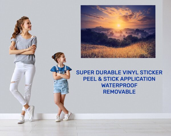 Sunset Wall Sticker - Peel and Stick Wall Decal, Vinyl Wall Decal ,Nature Wall Sticker, Wall Decor for Bedroom, Easy To apply, Wall Decor, Living Room Wall Sticker