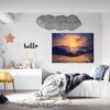 Sunset Wall Sticker - Peel and Stick Wall Decal, Vinyl Wall Decal ,Nature Wall Sticker, Wall Decor for Bedroom, Easy To apply, Wall Decor, Living Room Wall Sticker