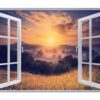 Sunset Wall Sticker - Peel and Stick Wall Decal, Vinyl Wall Decal ,Nature Wall Sticker, Wall Decor for Bedroom, Easy To apply, Wall Decor, Living Room Wall Sticker