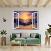 Sunset Wall Sticker - Peel and Stick Wall Decal, Vinyl Wall Decal ,Nature Wall Sticker, Wall Decor for Bedroom, Easy To apply, Wall Decor, Living Room Wall Sticker