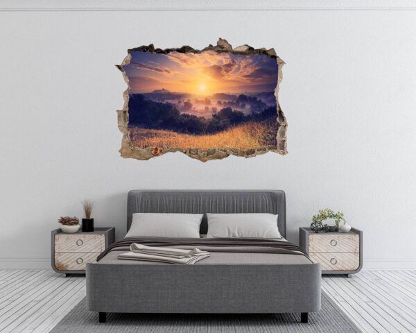 Sunset Wall Sticker - Peel and Stick Wall Decal, Vinyl Wall Decal ,Nature Wall Sticker, Wall Decor for Bedroom, Easy To apply, Wall Decor, Living Room Wall Sticker