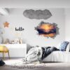 Sunset Wall Sticker - Peel and Stick Wall Decal, Vinyl Wall Decal ,Nature Wall Sticker, Wall Decor for Bedroom, Easy To apply, Wall Decor, Living Room Wall Sticker