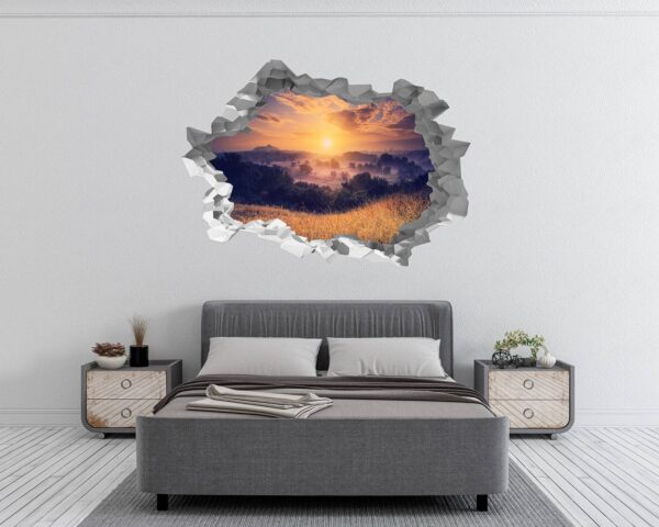 Sunset Wall Sticker - Peel and Stick Wall Decal, Vinyl Wall Decal ,Nature Wall Sticker, Wall Decor for Bedroom, Easy To apply, Wall Decor, Living Room Wall Sticker