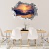 Sunset Wall Sticker - Peel and Stick Wall Decal, Vinyl Wall Decal ,Nature Wall Sticker, Wall Decor for Bedroom, Easy To apply, Wall Decor, Living Room Wall Sticker