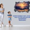 Sunset Wall Sticker - Peel and Stick Wall Decal, Vinyl Wall Decal ,Nature Wall Sticker, Wall Decor for Bedroom, Easy To apply, Wall Decor, Living Room Wall Sticker