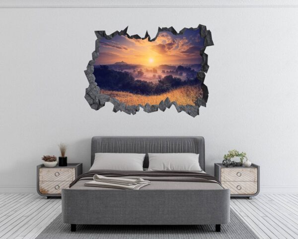 Sunset Wall Sticker - Peel and Stick Wall Decal, Vinyl Wall Decal ,Nature Wall Sticker, Wall Decor for Bedroom, Easy To apply, Wall Decor, Living Room Wall Sticker