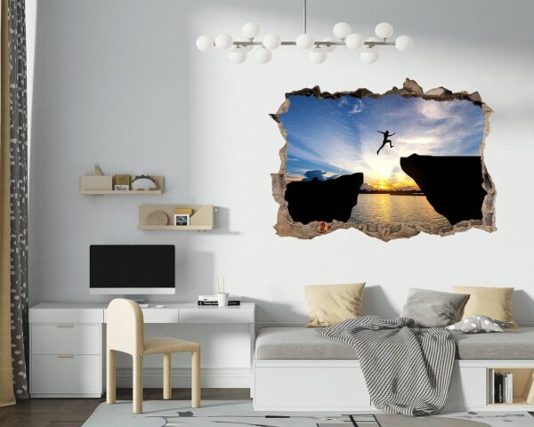 Mountain Wall Decor - Peel and Stick Wall Decal, Vinyl Print ,Nature Wall Decal, Wall Decor for Bedroom, Easy To apply, Wall Decor, Living Room Wall Sticker