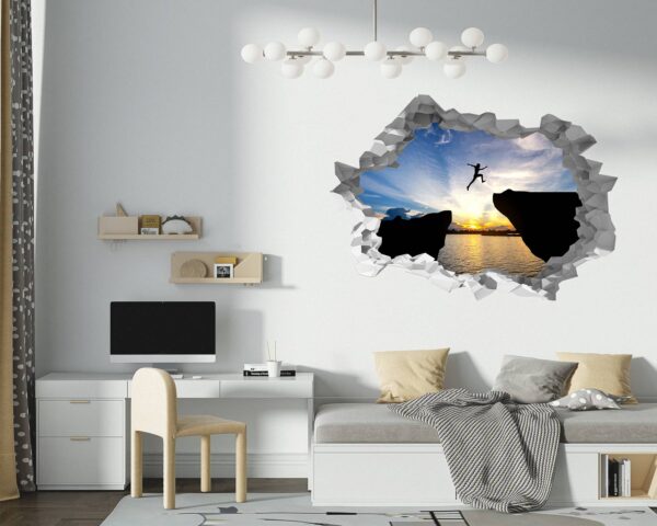 Mountain Wall Decor - Peel and Stick Wall Decal, Vinyl Print ,Nature Wall Decal, Wall Decor for Bedroom, Easy To apply, Wall Decor, Living Room Wall Sticker