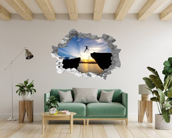 Mountain Wall Decor - Peel and Stick Wall Decal, Vinyl Print ,Nature Wall Decal, Wall Decor for Bedroom, Easy To apply, Wall Decor, Living Room Wall Sticker