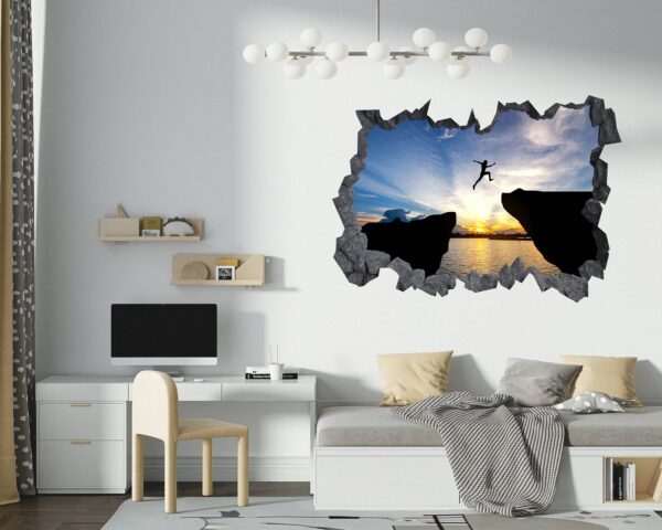 Mountain Wall Decor - Peel and Stick Wall Decal, Vinyl Print ,Nature Wall Decal, Wall Decor for Bedroom, Easy To apply, Wall Decor, Living Room Wall Sticker