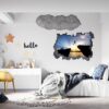 Mountain Wall Decor - Peel and Stick Wall Decal, Vinyl Print ,Nature Wall Decal, Wall Decor for Bedroom, Easy To apply, Wall Decor, Living Room Wall Sticker