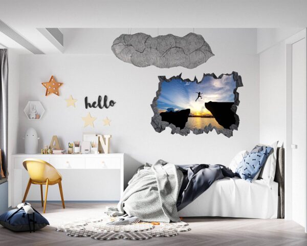 Mountain Wall Decor - Peel and Stick Wall Decal, Vinyl Print ,Nature Wall Decal, Wall Decor for Bedroom, Easy To apply, Wall Decor, Living Room Wall Sticker