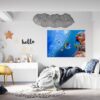 Sea Aquarium Wall Decal - Peel and Stick Removable Wall Art - Printable Ocean Wall Art - Perfect for Bedroom and Living Room Wall Decoration