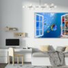 Sea Aquarium Wall Decal - Peel and Stick Removable Wall Art - Printable Ocean Wall Art - Perfect for Bedroom and Living Room Wall Decoration