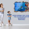 Sea Aquarium Wall Decal - Peel and Stick Removable Wall Art - Printable Ocean Wall Art - Perfect for Bedroom and Living Room Wall Decoration