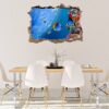 Sea Aquarium Wall Decal - Peel and Stick Removable Wall Art - Printable Ocean Wall Art - Perfect for Bedroom and Living Room Wall Decoration