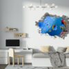 Sea Aquarium Wall Decal - Peel and Stick Removable Wall Art - Printable Ocean Wall Art - Perfect for Bedroom and Living Room Wall Decoration