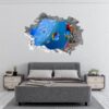 Sea Aquarium Wall Decal - Peel and Stick Removable Wall Art - Printable Ocean Wall Art - Perfect for Bedroom and Living Room Wall Decoration