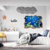 Sea Life Aquarium Wall Sticker - Peel and Stick Removable Wall Art - Printable Ocean Wall Art - Perfect for Bedroom and Living Room Wall Decoration