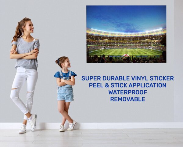 Rugby Wall Decal - Sport Wall Sticker, Bedroom Wall Sticker, Wall Art Sport, Printable Wall Art, Removable Wall Sticker