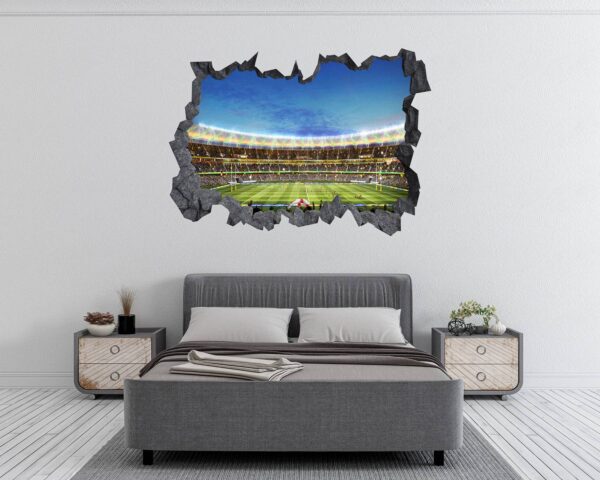 Rugby Wall Decal - Sport Wall Sticker, Bedroom Wall Sticker, Wall Art Sport, Printable Wall Art, Removable Wall Sticker