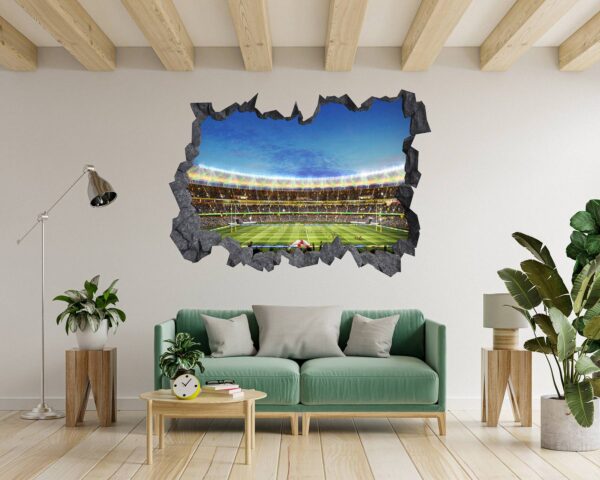 Rugby Wall Decal - Sport Wall Sticker, Bedroom Wall Sticker, Wall Art Sport, Printable Wall Art, Removable Wall Sticker