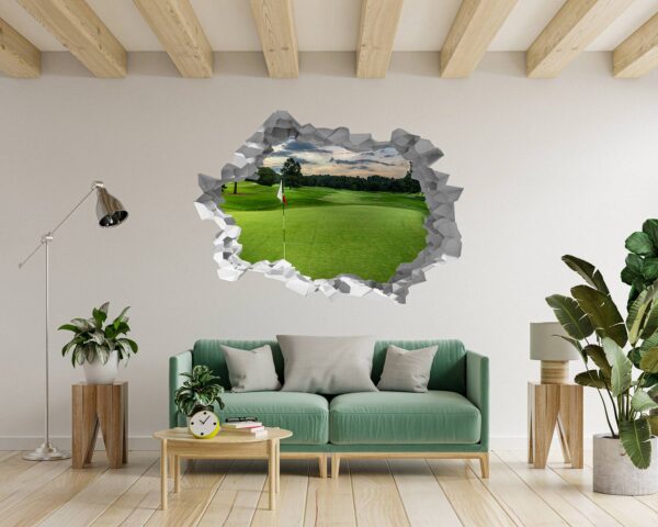 Golf Wall Sticker - Wall Decal Sport, Bedroom Wall Art, Peel and Stick, Sport Wall Decor, Vinyl Decal, Wall Decoration