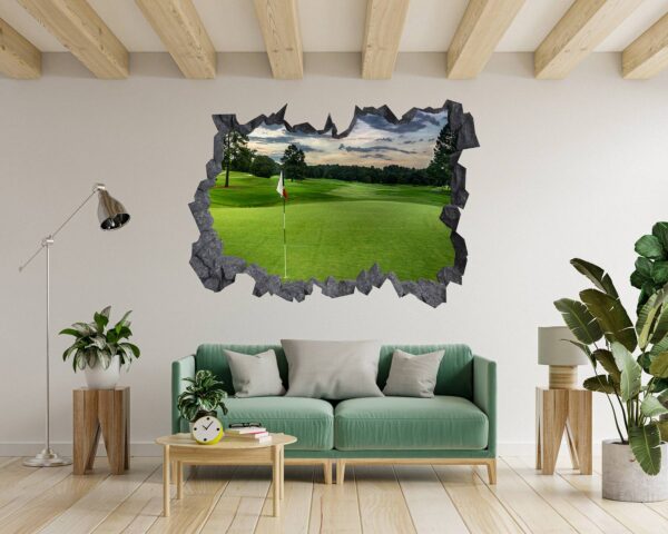 Golf Wall Sticker - Wall Decal Sport, Bedroom Wall Art, Peel and Stick, Sport Wall Decor, Vinyl Decal, Wall Decoration