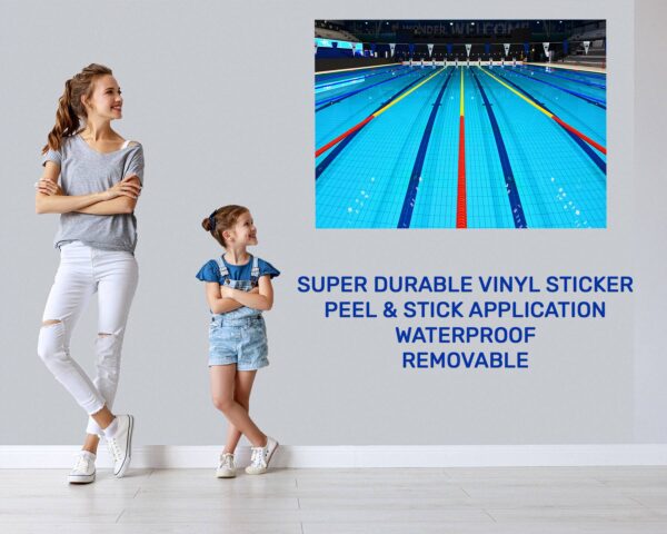 Swimming Sticker - Wall Decal Sport, Bedroom Wall Art, Peel and Stick, Sport Wall Decor, Vinyl Decal, Wall Decoration