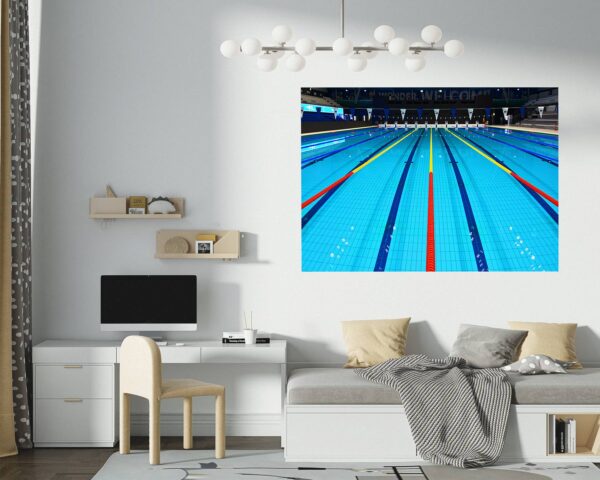 Swimming Sticker - Wall Decal Sport, Bedroom Wall Art, Peel and Stick, Sport Wall Decor, Vinyl Decal, Wall Decoration