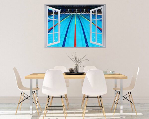 Swimming Sticker - Wall Decal Sport, Bedroom Wall Art, Peel and Stick, Sport Wall Decor, Vinyl Decal, Wall Decoration