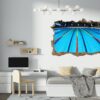 Swimming Sticker - Wall Decal Sport, Bedroom Wall Art, Peel and Stick, Sport Wall Decor, Vinyl Decal, Wall Decoration