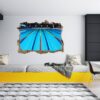 Swimming Sticker - Wall Decal Sport, Bedroom Wall Art, Peel and Stick, Sport Wall Decor, Vinyl Decal, Wall Decoration