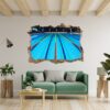 Swimming Sticker - Wall Decal Sport, Bedroom Wall Art, Peel and Stick, Sport Wall Decor, Vinyl Decal, Wall Decoration