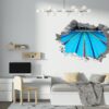 Swimming Sticker - Wall Decal Sport, Bedroom Wall Art, Peel and Stick, Sport Wall Decor, Vinyl Decal, Wall Decoration