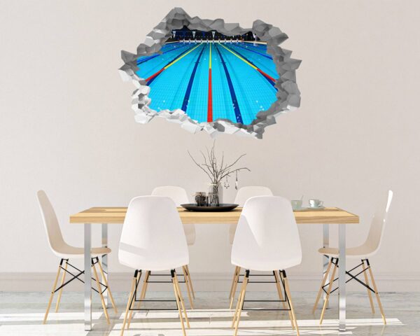 Swimming Sticker - Wall Decal Sport, Bedroom Wall Art, Peel and Stick, Sport Wall Decor, Vinyl Decal, Wall Decoration